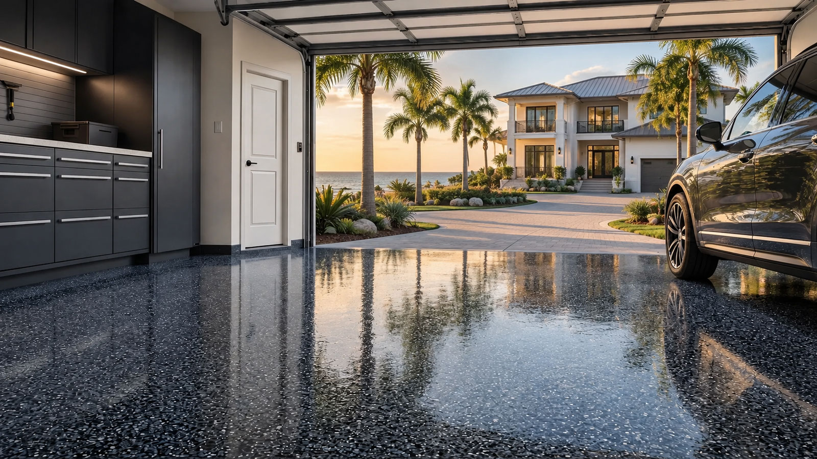 Garage Floor Coating in Tradition, FL